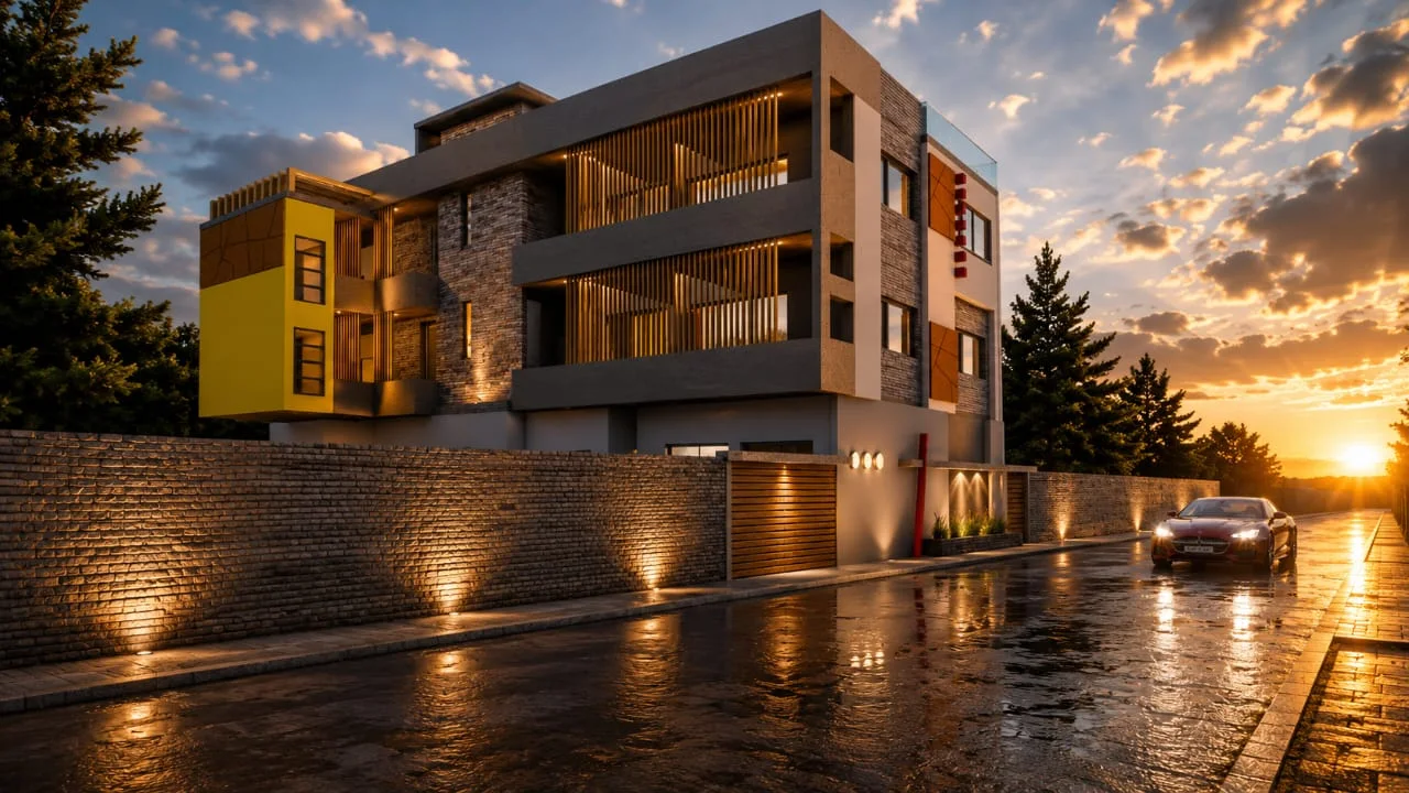 Visualisation BIM — Études de bâtiments résidentiels, vue 1